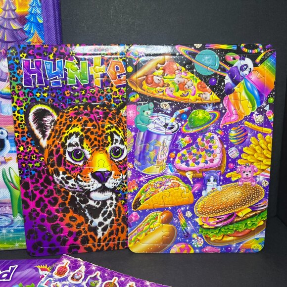 Lisa Frank Tikanni 2020 TriFold Art Case w/ Puzzles, Sticker Pad & Activity Lot - Picture 3 of 11
